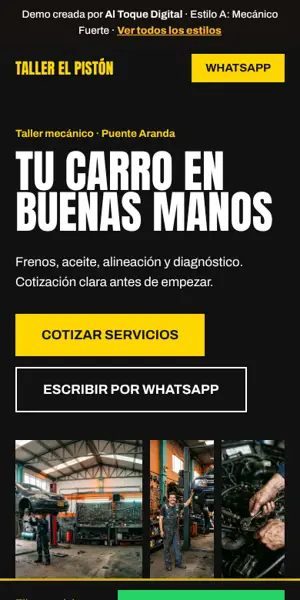 Estilo A para Talleres